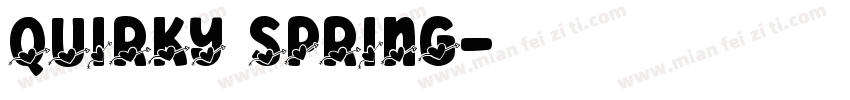 quirky spring字体转换